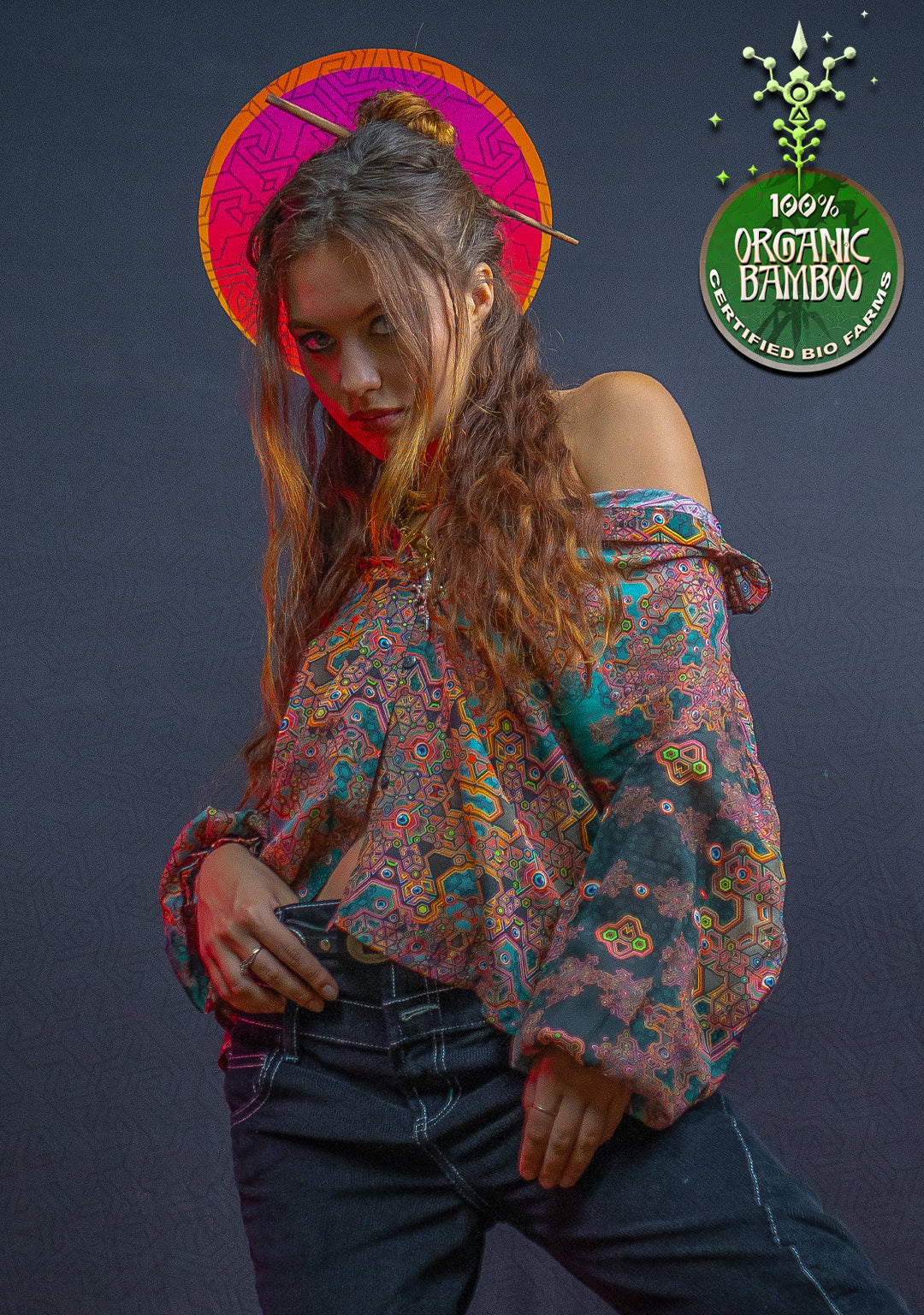 Shirt Woman Longsleeve Frufru / Bio Farms Bamboo - ATLANTHEON